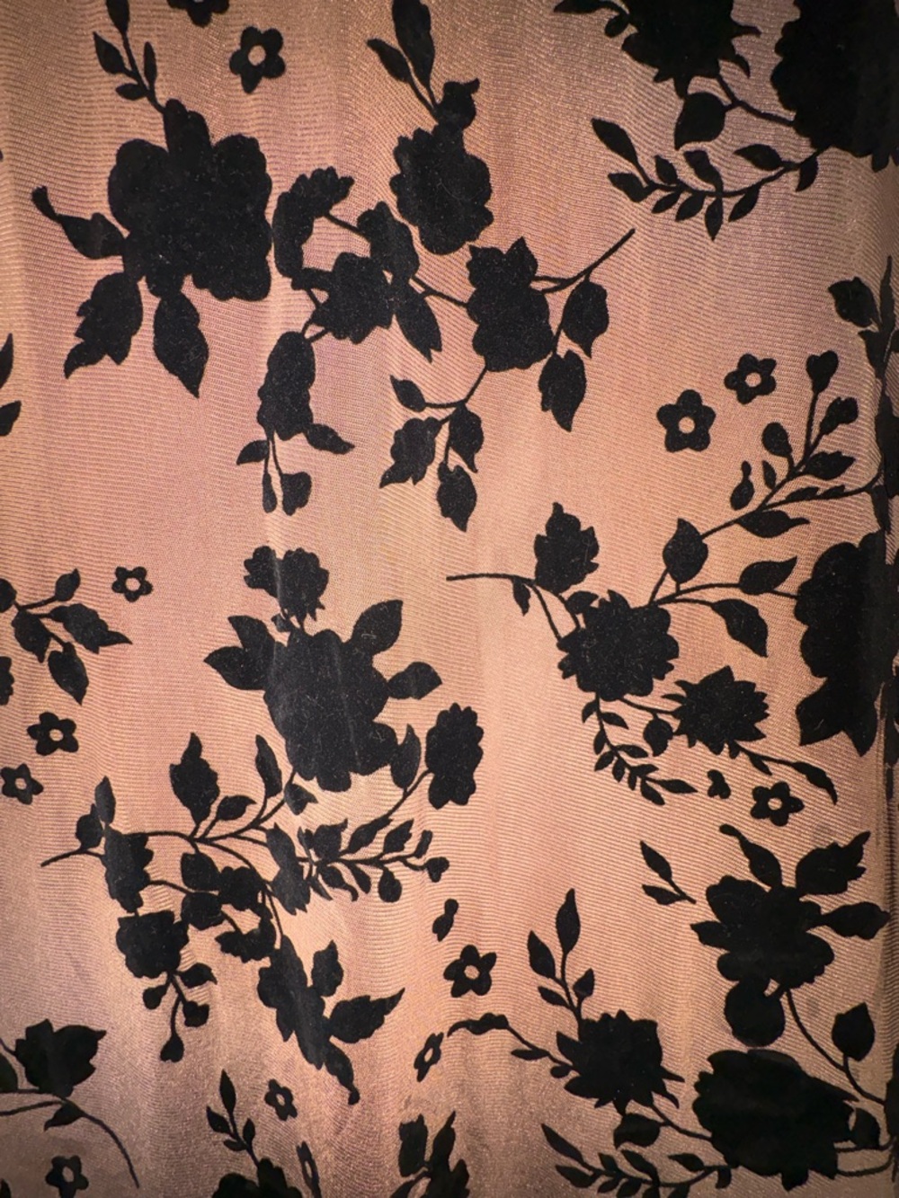 Francesca's Collections Brown Maxi Slip Dress with Black Floral Print - Picture 5 of 5